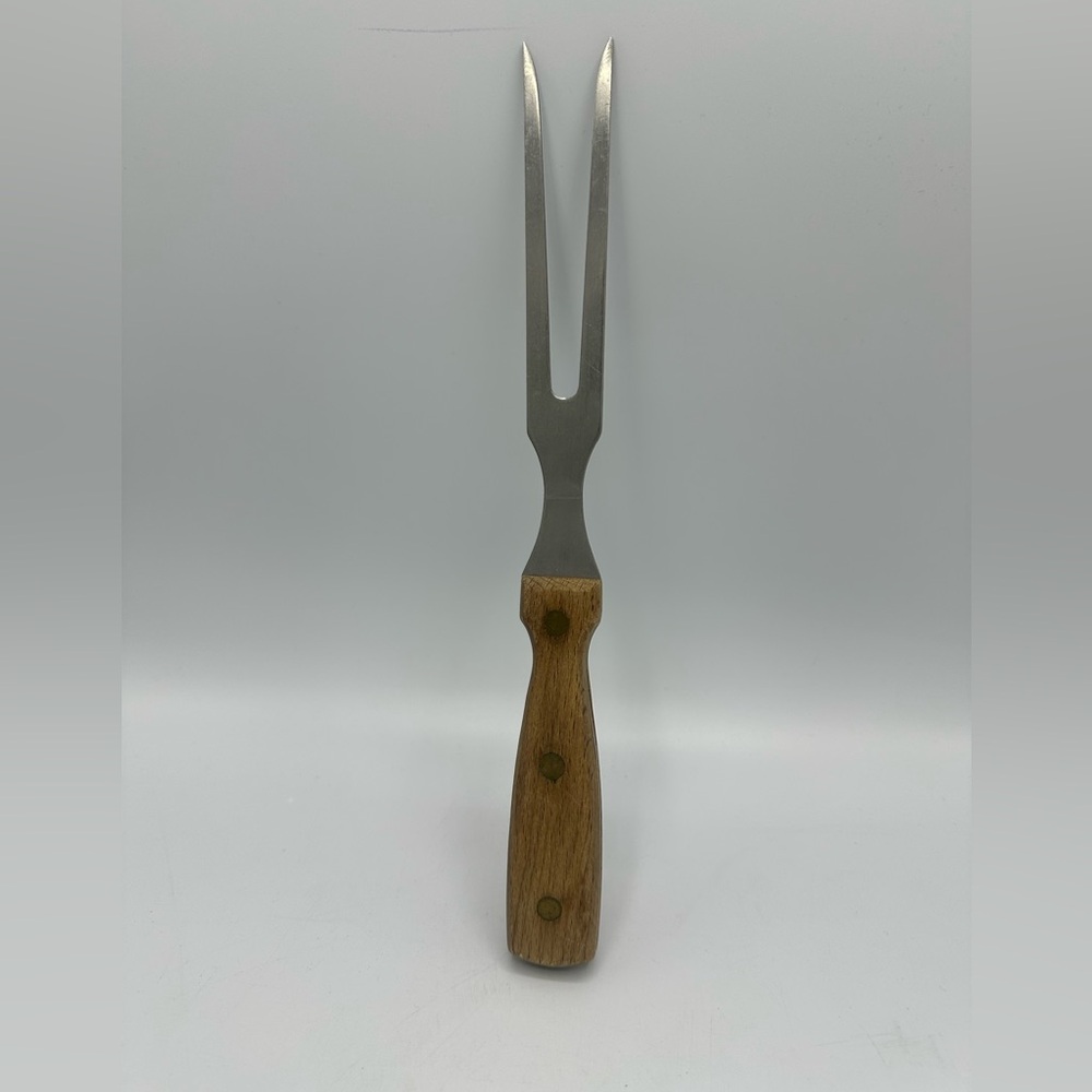 Vintage Arti-Fex Carving Meat fork Molybdenum Vanadium Riveted Wood Handle Japan